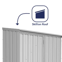 Absco 5 X 3ft Space Saver Metal Pent Shed - Zinc -Shed And Soil Sales 13440830 4424929164181372