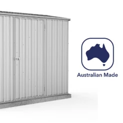 Absco 7.5 X 3ft Space Saver Metal Pent Shed - Zinc 17 Absco 7.5 X 3ft Space Saver Metal Pent Shed - Zinc -Shed And Soil Sales 13440836 3215027360550477