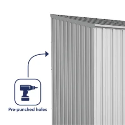Absco 10 X 5ft Space Saver Metal Pent Shed - Zinc -Shed And Soil Sales 13440842 1774929185683221