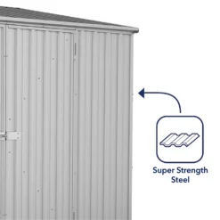 Absco 10 X 5ft Space Saver Metal Pent Shed - Zinc -Shed And Soil Sales 13440842 2644929185750862