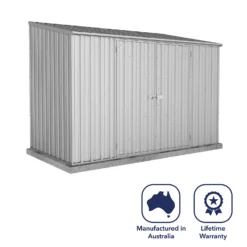Absco 10 X 5ft Space Saver Metal Pent Shed - Zinc -Shed And Soil Sales 13440842 2984929185817492
