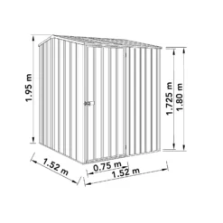 Absco 5 X 5ft Premier Reverse Apex - Dark Grey 13 Absco 5 X 5ft Premier Reverse Apex - Dark Grey -Shed And Soil Sales 13440843 1524929165619473