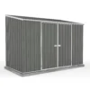 Absco 10 X 5ft Space Saver Metal Pent Shed - Grey -Shed And Soil Sales 13440846 1194929185833404