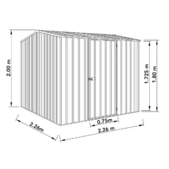 Absco 7.5 X 7.5ft Premier Apex - Dark Grey 13 Absco 7.5 X 7.5ft Premier Apex - Dark Grey -Shed And Soil Sales 13440852 1604929164213262