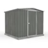 Absco 7.5 X7ft Regent Metal Apex Shed - Grey -Shed And Soil Sales 13440858 1084929164028330