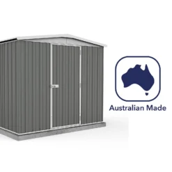 Absco 7.5 X 5ft Regent Metal Apex Shed - Grey -Shed And Soil Sales 13440860 1634929163906572