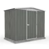 Absco 7.5 X 5ft Regent Metal Apex Shed - Grey -Shed And Soil Sales 13440860 1794929163464897