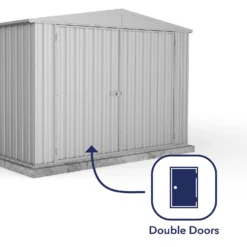 Absco 10 X 20ft Utility Workshop Apex Metal Shed - Zinc -Shed And Soil Sales 13440861 2134929163766103