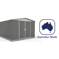 Absco 10x12ft Regent Metal Apex Shed - Grey 17 Absco 10x12ft Regent Metal Apex Shed - Grey -Shed And Soil Sales 13440862 7424929164042919