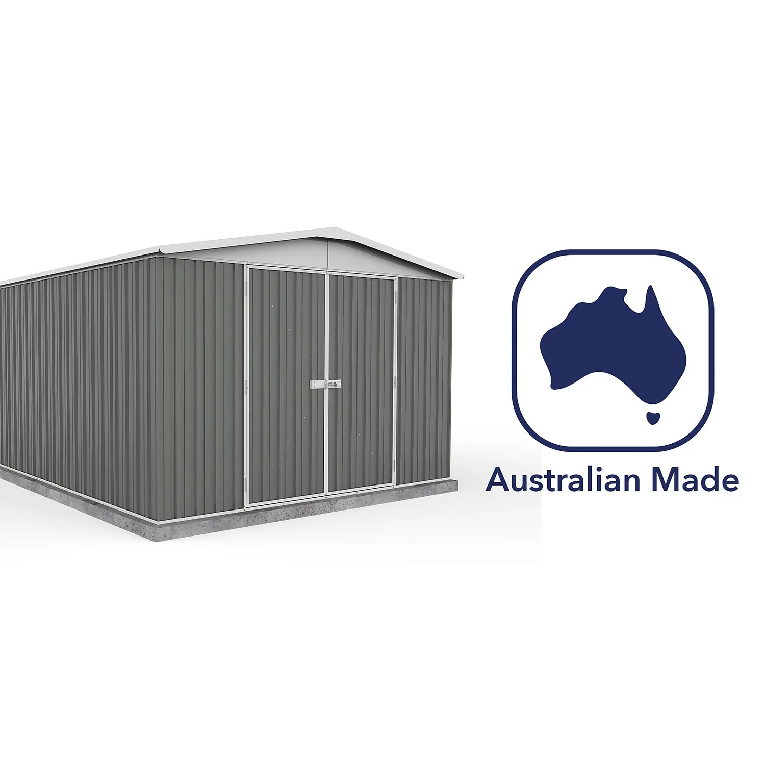 Absco 10x12ft Regent Metal Apex Shed - Grey 10 Absco 10x12ft Regent Metal Apex Shed - Grey - Image 8
