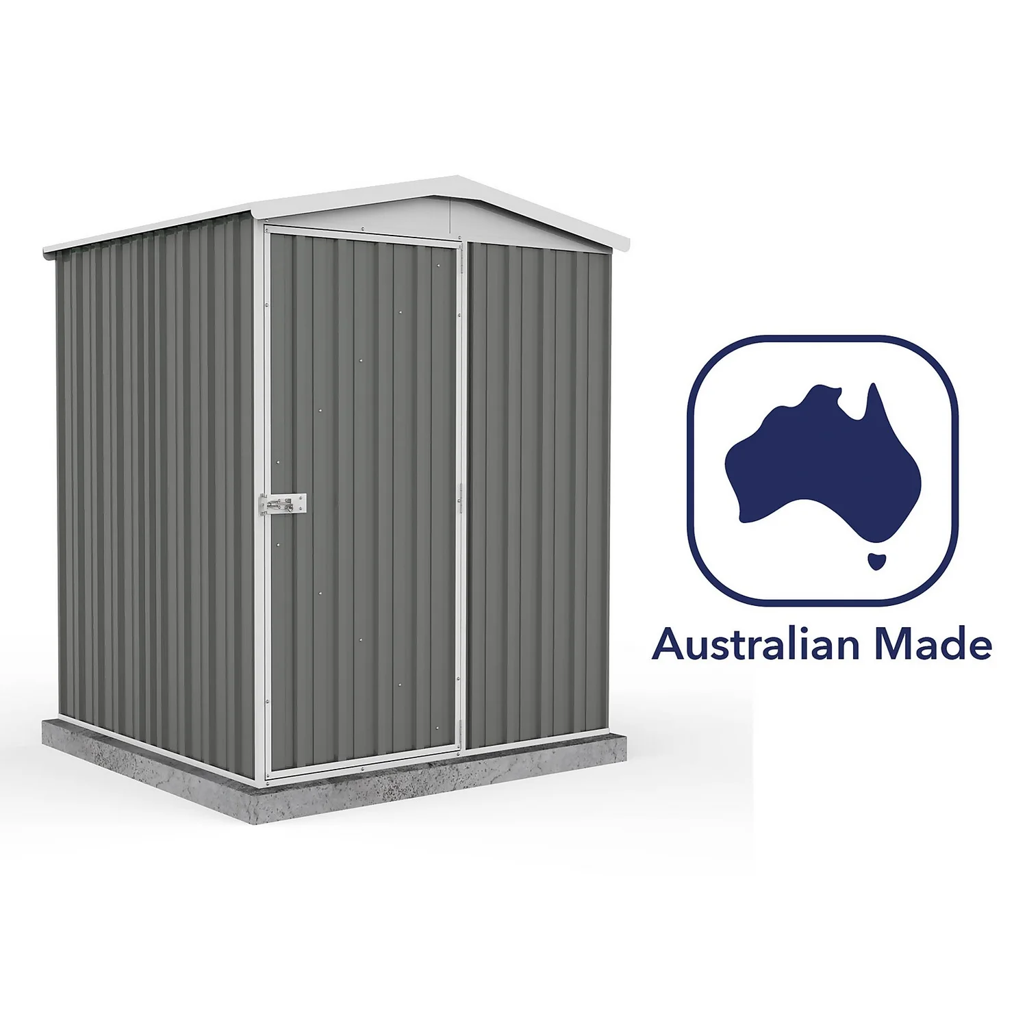 Absco 5 X 5ft Regent Metal Apex Shed - Grey 10 Absco 5 X 5ft Regent Metal Apex Shed - Grey - Image 8