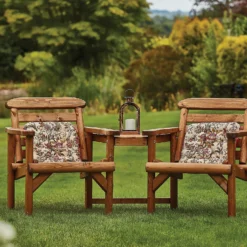 Anchor Fast FSC Weydale Rustic Alcove Garden Seat -Shed And Soil Sales 13452072 9954929385042617