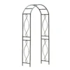 Panacea Arched Top Steel Garden Arch - Black -Shed And Soil Sales 13480854 8114932704315682