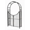 Panacea Arched Top Garden Steel Arch With Gate - Black 1 Panacea Arched Top Garden Steel Arch With Gate - Black -Shed And Soil Sales 13480855 1054931199737376
