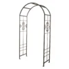 Panacea Quatrefoil Steel Garden Arch - Black -Shed And Soil Sales 13480863 2054931199791331