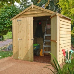Shire 4 X 6ft Double Door Overlap Garden Shed With No Windows -Shed And Soil Sales 13505225 5024926477594627