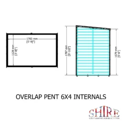 Shire 6x4ft Overlap Pent Garden Shed -Shed And Soil Sales 13505229 5114926474577446