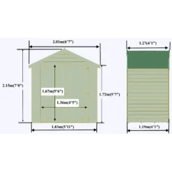 Shire 4x6ft Pressure Treated Double Door Overlap Garden Shed -Shed And Soil Sales 13505239 2684926485232435