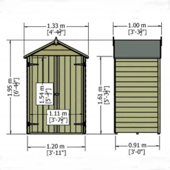 Shire 4x3ft Pressure Treated Double Door Overlap Garden Shed 9 Shire 4x3ft Pressure Treated Double Door Overlap Garden Shed -Shed And Soil Sales 13505241 1084926475333365