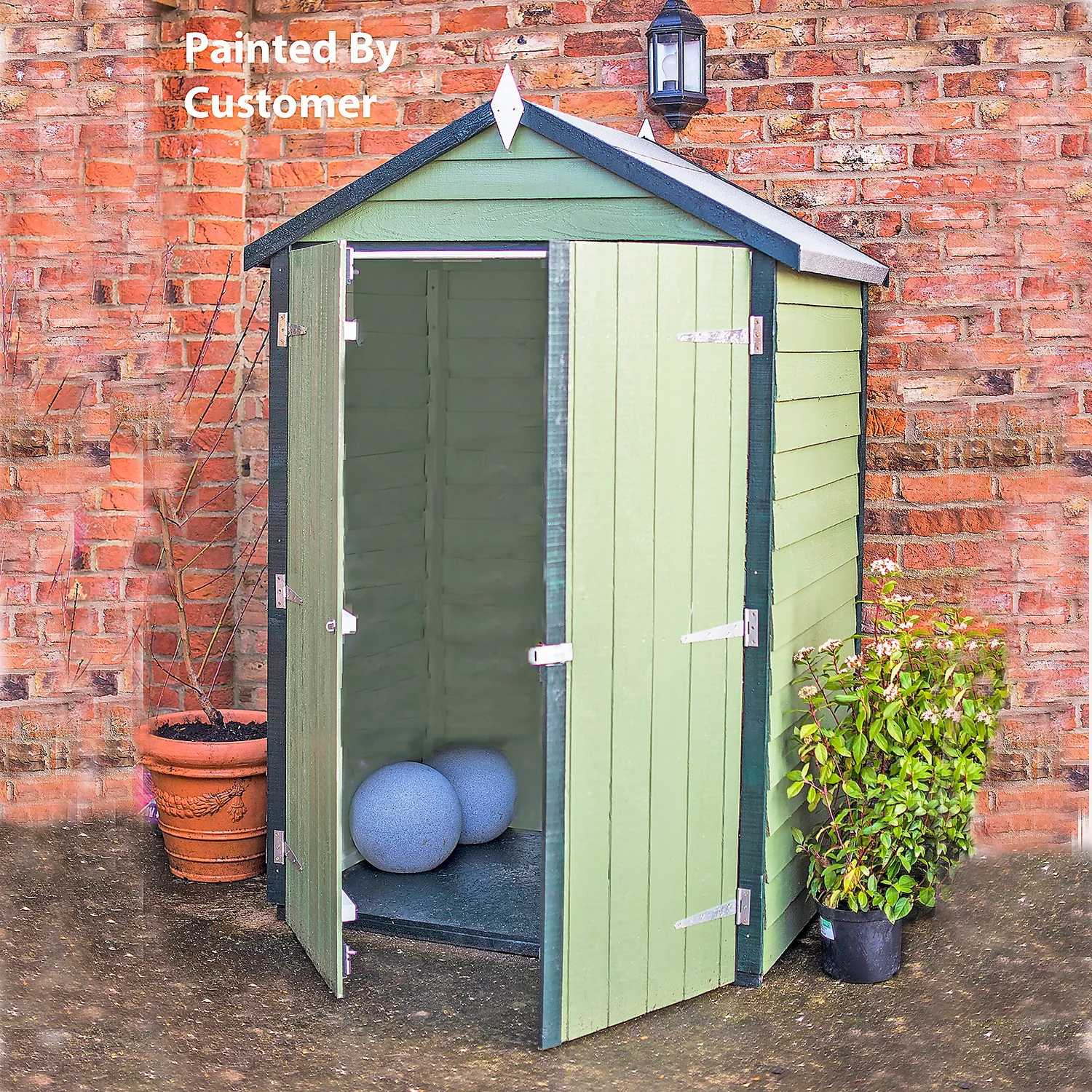 Shire 4x3ft Pressure Treated Double Door Overlap Garden Shed 4 Shire 4x3ft Pressure Treated Double Door Overlap Garden Shed - Image 2