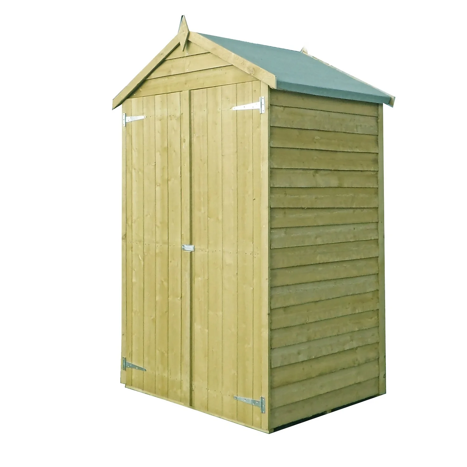 Shire 4x3ft Pressure Treated Double Door Overlap Garden Shed 3 Shire 4x3ft Pressure Treated Double Door Overlap Garden Shed