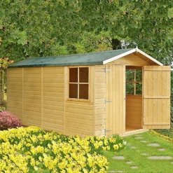 Shire 7 X 13ft Jersey Double Door Garden Shed - Including Installation -Shed And Soil Sales 13505244 1694926470099955
