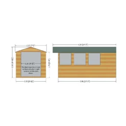 Shire 7 X 13ft Jersey Double Door Garden Shed - Including Installation -Shed And Soil Sales 13505244 3224926470185545