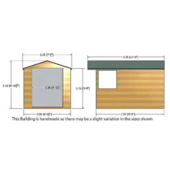 Shire 7 X 10ft Guernsey Double Door Garden Shed -Shed And Soil Sales 13505246 2634926488290911