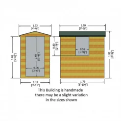 Shire 6 X 4ft Lewis Garden Shed - Including Installation -Shed And Soil Sales 13505253 9074926474148899