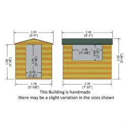 Shire 8 X 6ft Lewis Garden Shed - Includes Installation -Shed And Soil Sales 13505255 2354926470671434