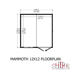 Shire 12 X 12ft Mammoth Double Door Garden Shed 13 Shire 12 X 12ft Mammoth Double Door Garden Shed -Shed And Soil Sales 13505270 5664931992545951