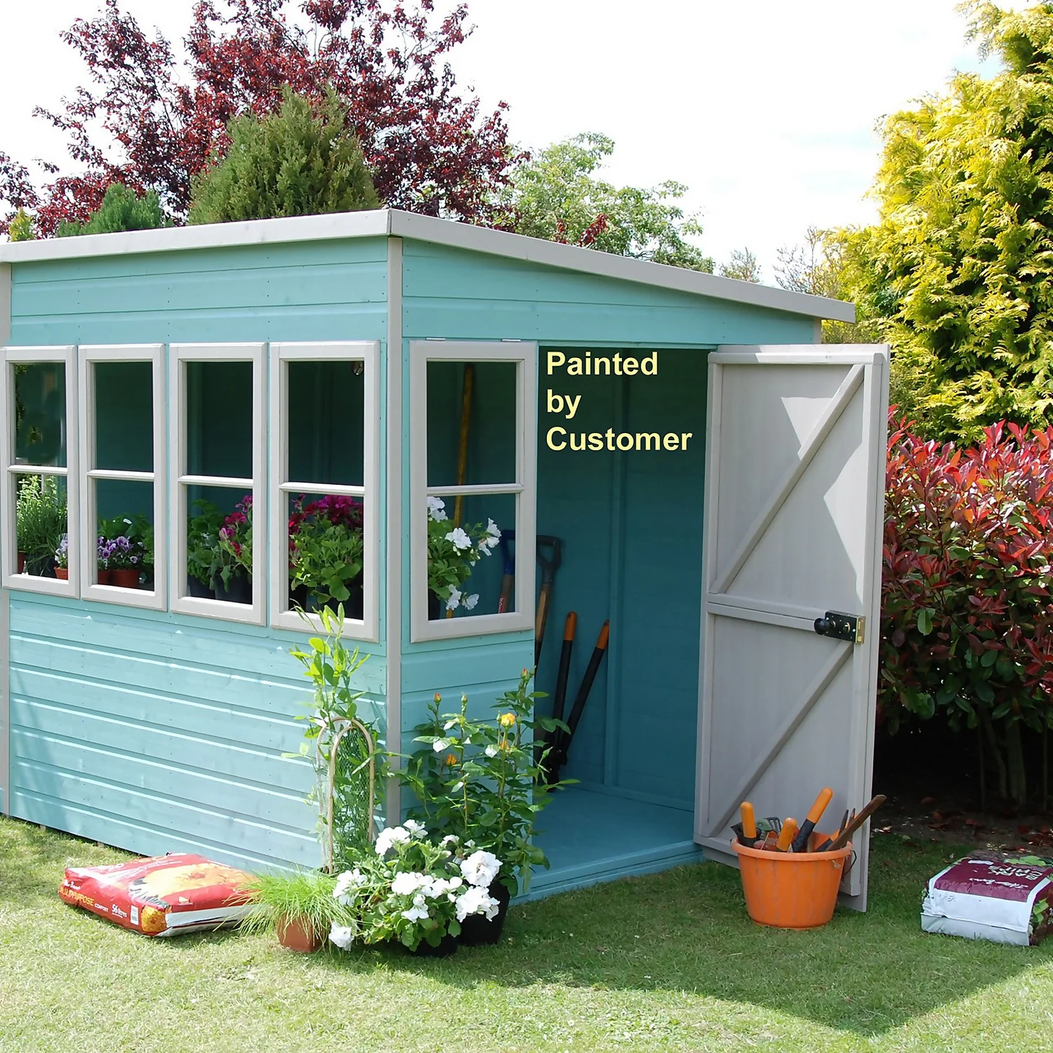 Shire 6 X 6ft Sun Pent Shed - Including Installation 4 Shire 6 X 6ft Sun Pent Shed - Including Installation - Image 2