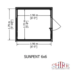 Shire 6 X 6ft Sun Pent Shed - Including Installation 12 Shire 6 X 6ft Sun Pent Shed - Including Installation -Shed And Soil Sales 13505280 1964931994369048