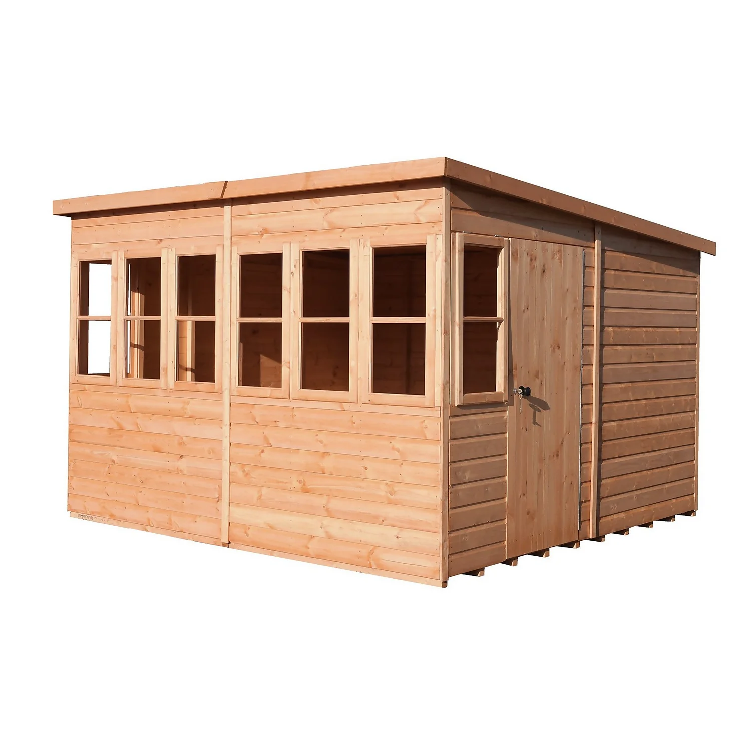 Shire 10 X 10ft Sun Pent Shed 3 Shire 10 X 10ft Sun Pent Shed