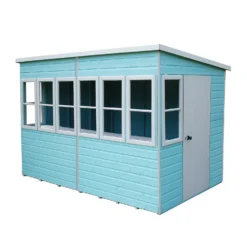 Shire 10 X 8ft Sun Pent Shed - Including Installation -Shed And Soil Sales 13505287 1314933734734058