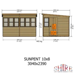 Shire 10 X 8ft Sun Pent Shed 14 Shire 10 X 8ft Sun Pent Shed -Shed And Soil Sales 13505288 7694933734226863