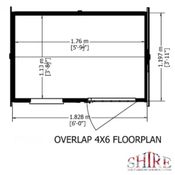 Shire 6x4ft Overlap Reverse Apex Garden Shed -Shed And Soil Sales 13508655 2244926472962588