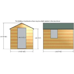 Shire 8x6ft Durham Garden Shed - Including Installation -Shed And Soil Sales 13508658 7664926487082562