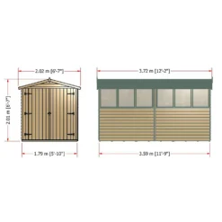 Shire 12x6ft Overlap Garden Shed - Including Installation -Shed And Soil Sales 13508659 1454926478403289