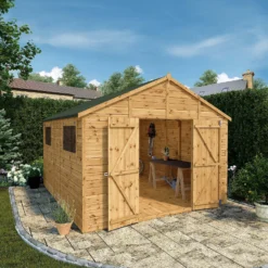 Mercia 12ft X 10ft Premium Shiplap Modular Workshop Shed -Shed And Soil Sales 13555747 3374949336736384