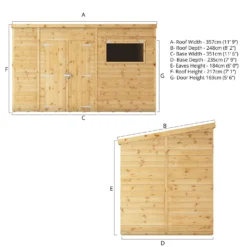 Mercia 12ft X 8ft Premium Shiplap Pent Shed -Shed And Soil Sales 13555748 5315033256594417