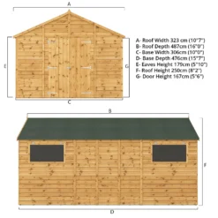Mercia 16ft X 10ft Premium Shiplap Modular Workshop Shed - Including Installation -Shed And Soil Sales 13555753 8254949338069341