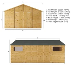 Mercia 18ft X 10ft Premium Shiplap Modular Workshop Shed -Shed And Soil Sales 13555757 1834949333903745
