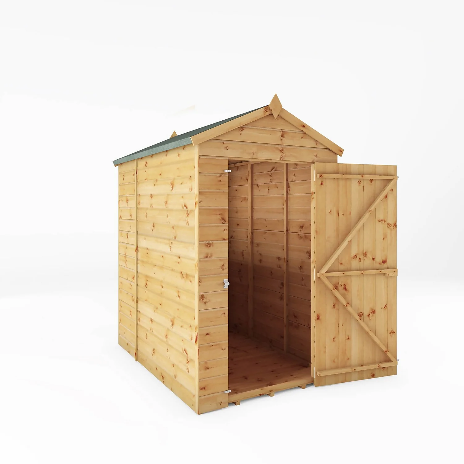 Mercia 6ft X 4ft Premium Windowless Shiplap Apex Shed 12 Mercia 6ft X 4ft Premium Windowless Shiplap Apex Shed - Image 10