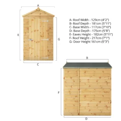 Mercia 6ft X 4ft Premium Windowless Shiplap Apex Shed - Including Installation -Shed And Soil Sales 13555767 7164937164466205