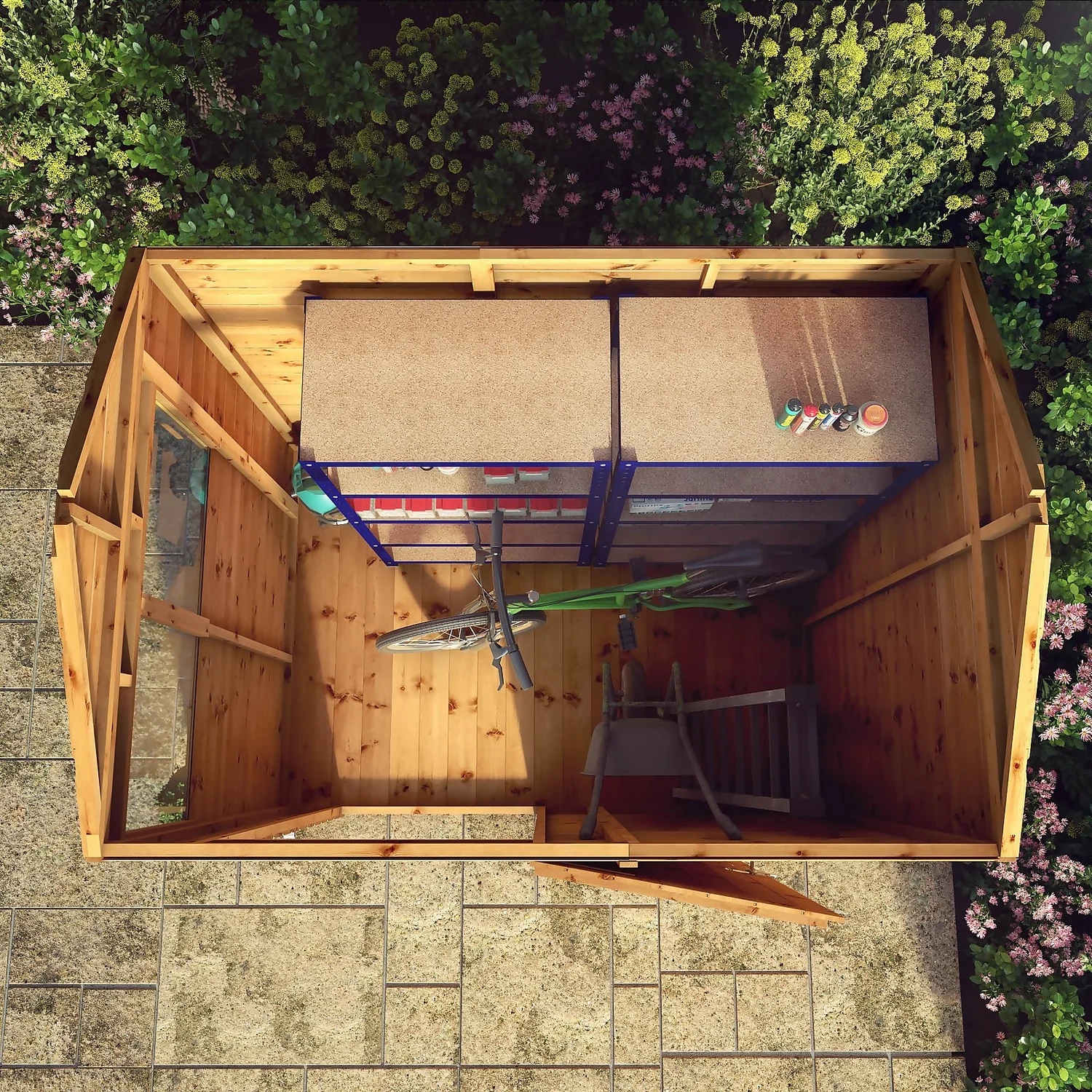 Mercia 7ft X 5ft Premium Shiplap Reverse Apex Shed - Including Installation 12 Mercia 7ft X 5ft Premium Shiplap Reverse Apex Shed - Including Installation - Image 10