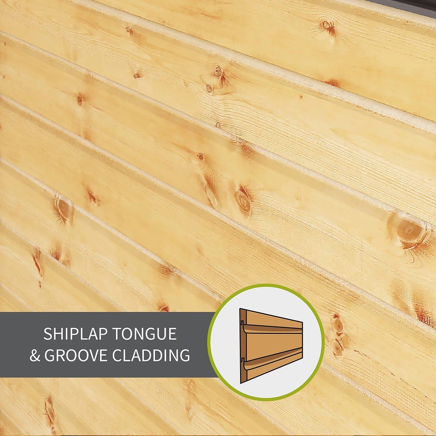 Mercia 7ft X 5ft Premium Shiplap Reverse Apex Shed - Including Installation 6 Mercia 7ft X 5ft Premium Shiplap Reverse Apex Shed - Including Installation - Image 4