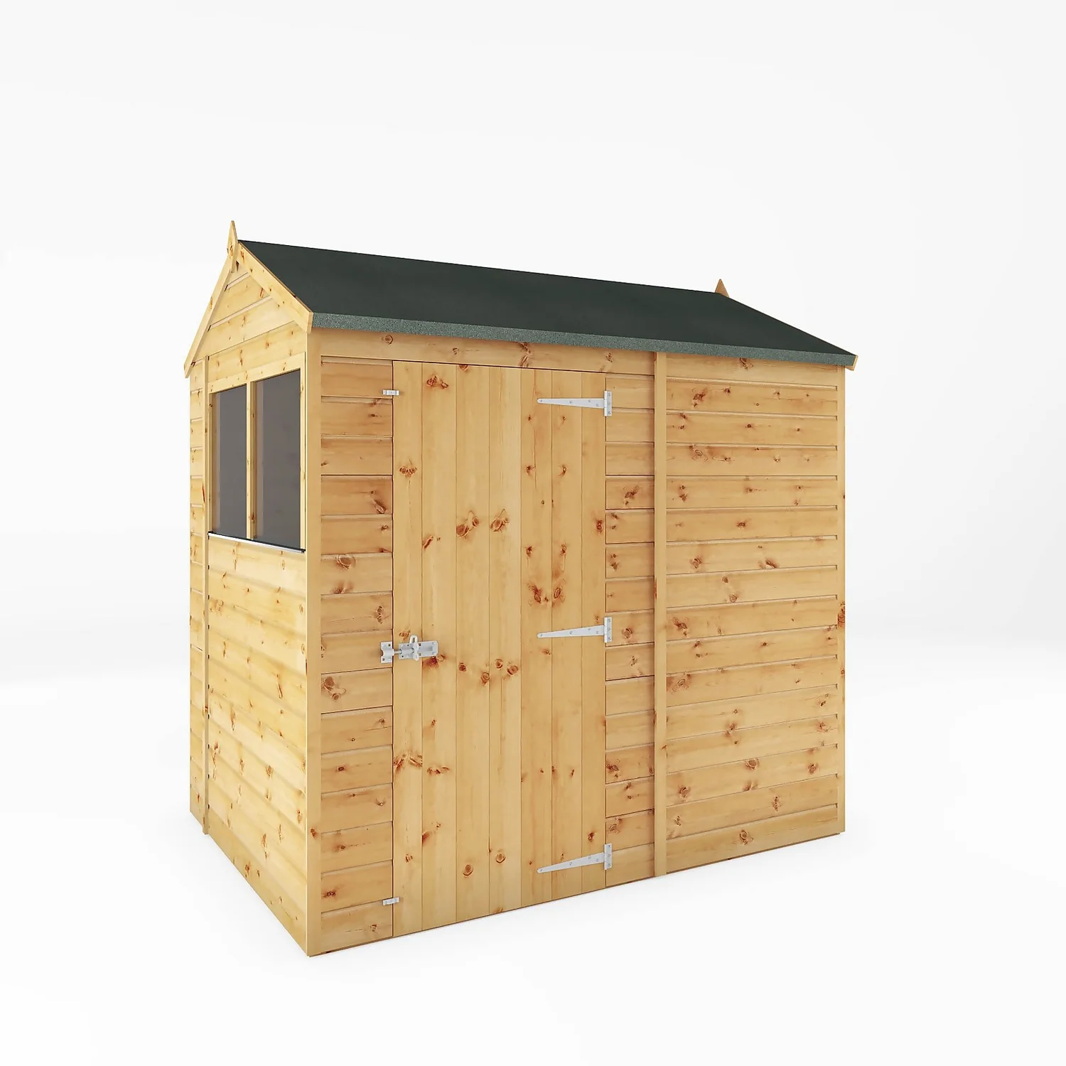 Mercia 7ft X 5ft Premium Shiplap Reverse Apex Shed - Including Installation 3 Mercia 7ft X 5ft Premium Shiplap Reverse Apex Shed - Including Installation