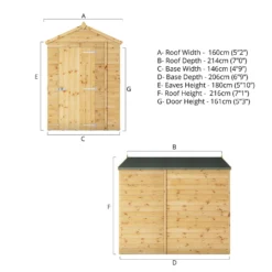 Mercia 7ft X 5ft Premium Windowless Shiplap Apex Shed 17 Mercia 7ft X 5ft Premium Windowless Shiplap Apex Shed -Shed And Soil Sales 13555774 1924949335014927