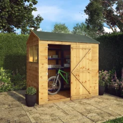 Mercia 7ft X 5ft Premium Shiplap Reverse Apex Shed -Shed And Soil Sales 13555778 3694949338570557